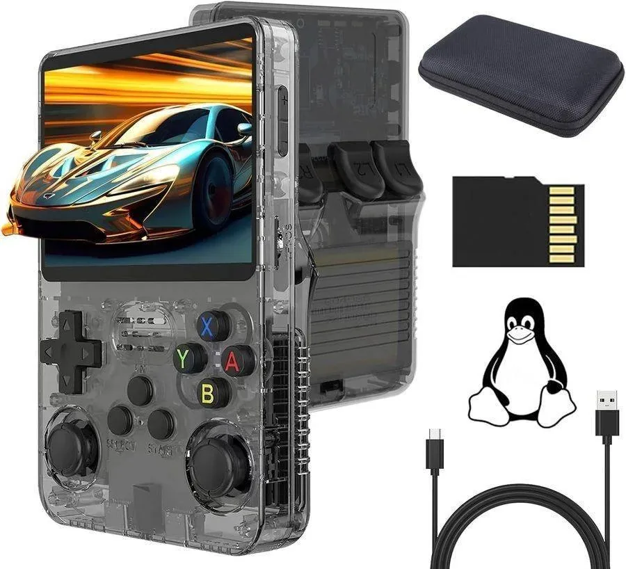 R36S Console met accessoires